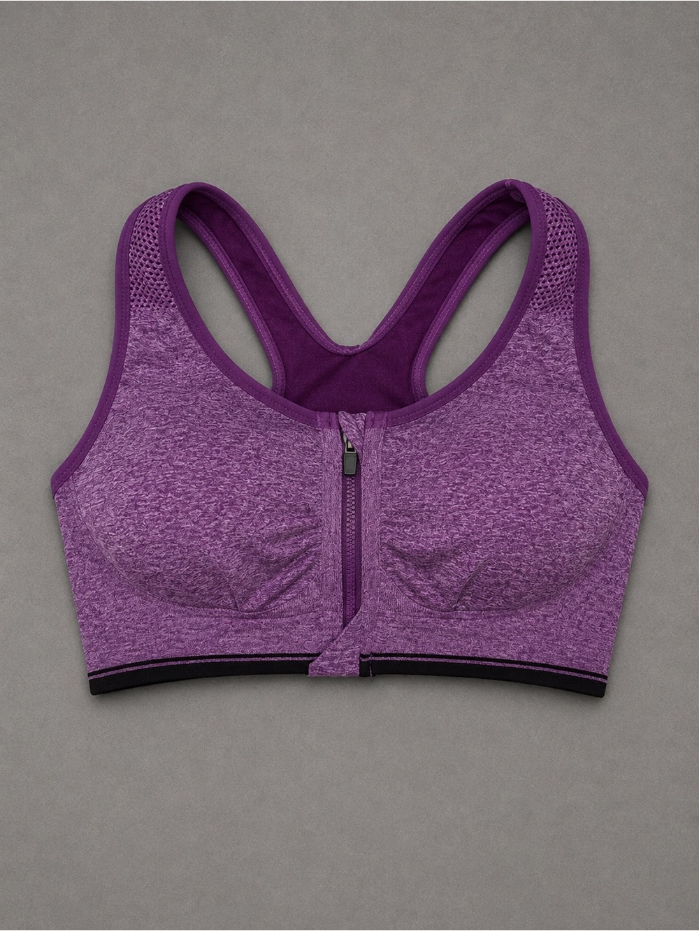 Florata Womens Zip Front Sports Bra Wireless Sports Bra Size Medium